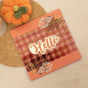 Crafters Companion 12” x 12” Luxury Foiled Acetate Pack - Pumpkin Spice Season