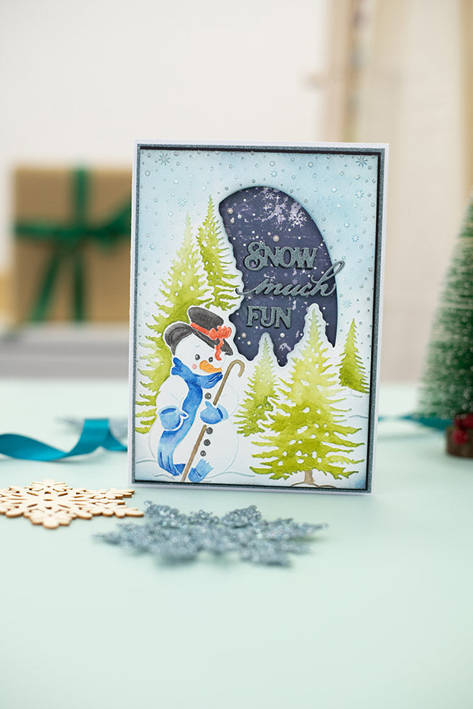 Folder　x　Wintry　Vintage　Cut　and　US　Emboss　Snowman　-Crafter's　Companion　7