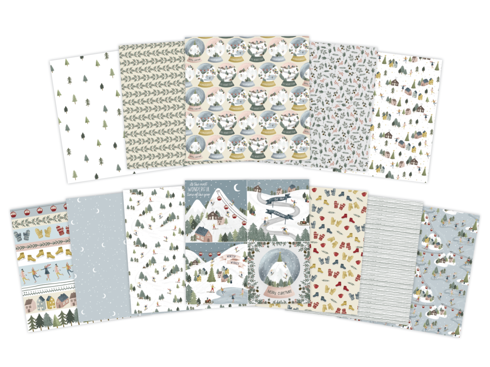 Violet Studio - 6x6" Paper Pack - Ski Lodge