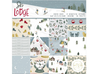 Violet Studio - 6x6" Paper Pack - Ski Lodge