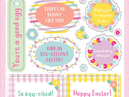 Violet Studio - Sentiment & Die Cut Stickers - Hoppy Easter