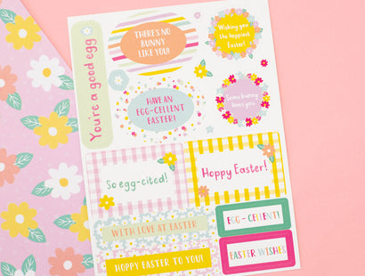 Violet Studio - Sentiment & Die Cut Stickers - Hoppy Easter