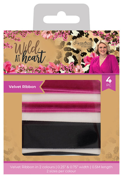 Sara Signature Wild at Heart Velvet Ribbon -Crafter's Companion US