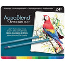 AquaBlend by Spectrum Noir 24 Pencil Set - Primaries