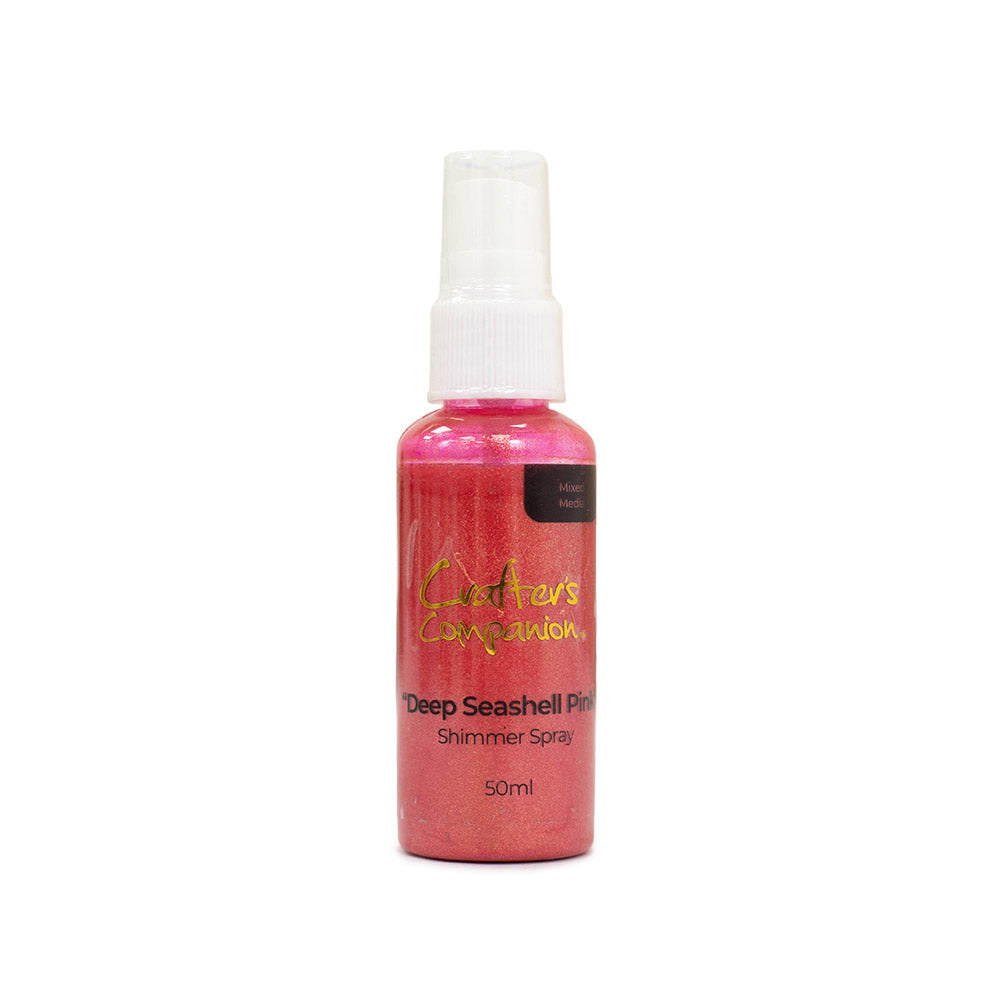 Crafter's Companion Shimmer Spray - Deep Seashell Pink