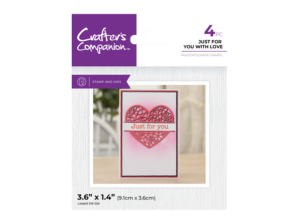 Crafter's Companion Split Space Stamp & Die 4pc Selection