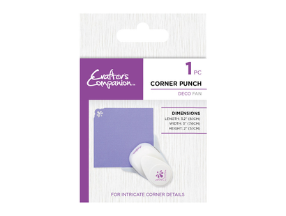 Crafters Companion Corner Punch – Deco Fan