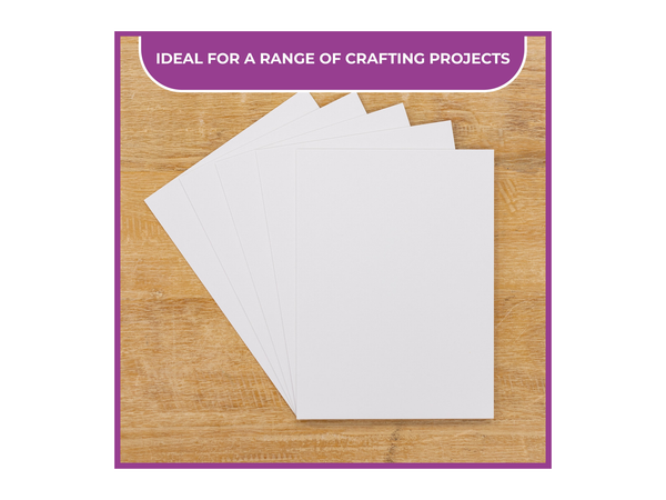 Crafters Companion - Craft Room Essentials - Mount Board 5.75 x 7.75 - White (20 Pack)