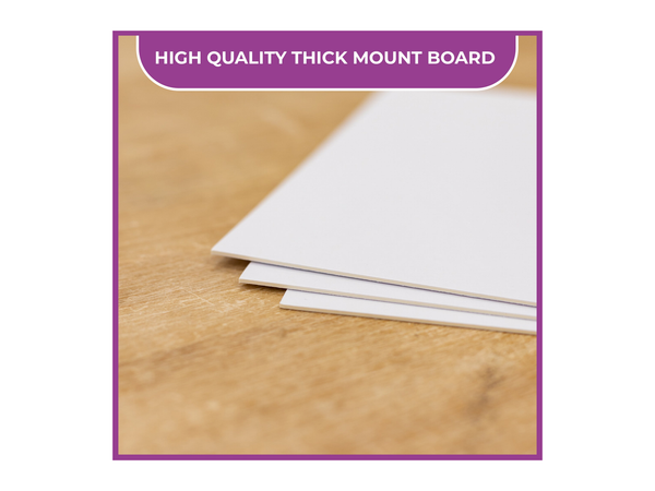 Crafters Companion - Craft Room Essentials - Mount Board 5.75 x 7.75 - White (20 Pack)