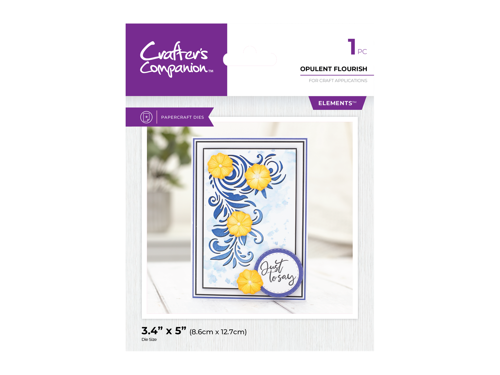 Crafter's Companion Large Flourish Corner Dies STAR BUY Collection