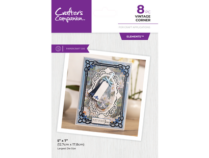 Crafters Companion Metal Die Create-a-Card - Vintage Corner