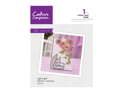 Crafter's Companion Metal Die Edgeable - Fairy-tale Rose