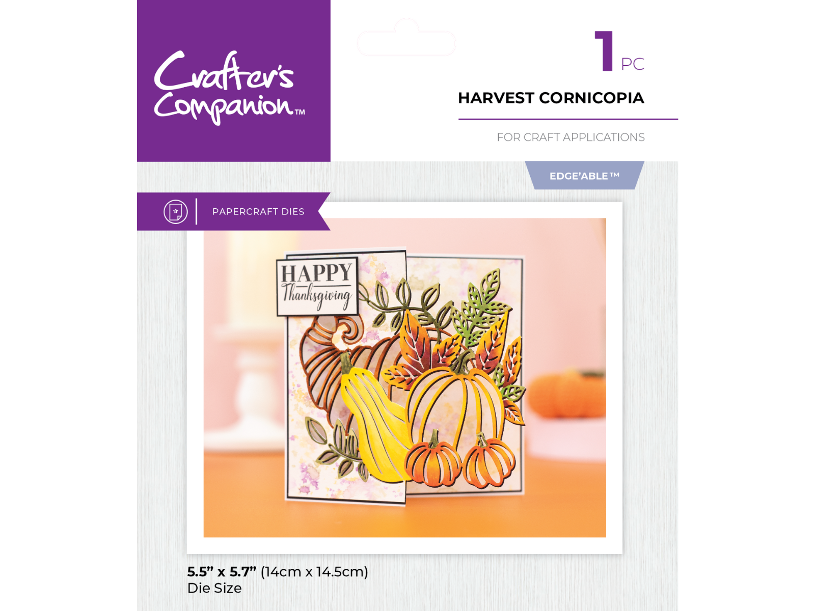 Crafter's Companion Metal Die Edgeable - Harvest Cornucopia