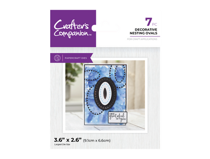 Crafter's Companion Metal Dies Elements - Decorative Nesting Ovals