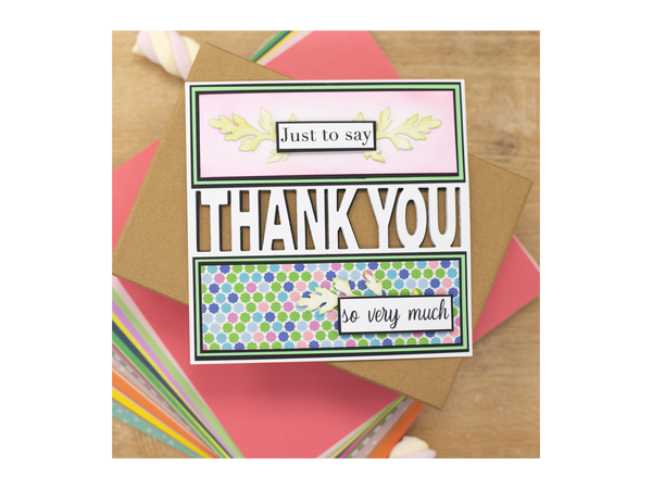 Crafters Companion - Stamp & Die Set - Thank You For Everything