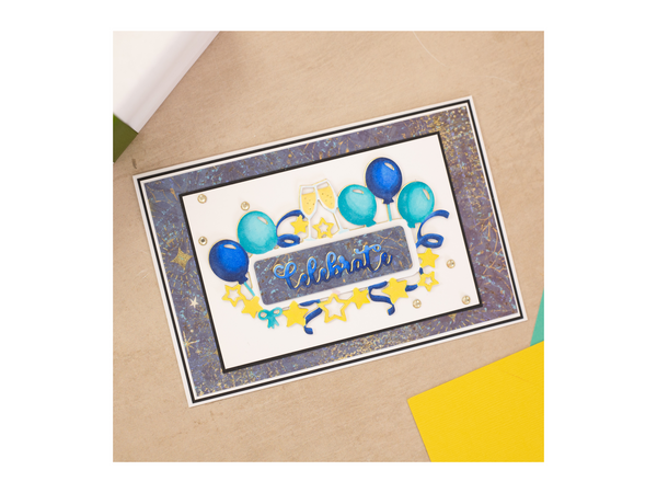 Crafter's Companion Stamp & Die - Celebration Time