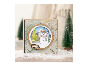 Crafters Companion Stamp and Die - Festive Snowman