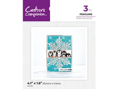 Crafter's Companion - Stamp and Die - Penguins