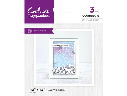 Crafter's Companion - Stamp and Die - Polar Bears