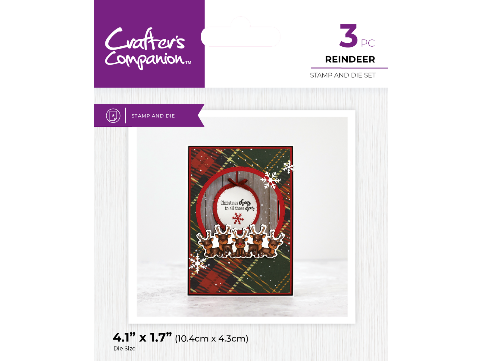 Crafter's Companion - Stamp and Die - Reindeers