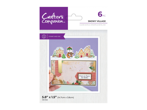 Crafters Companion Stamp and Die - Snowy Village