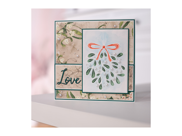 Mistletoe Stamp, Die and Stencil Set