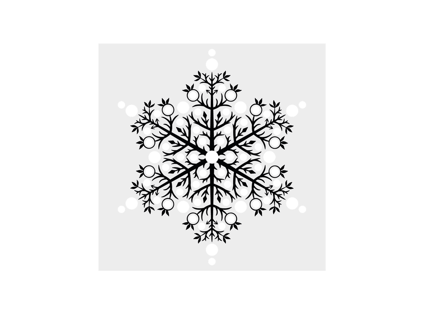 Snowflake Stamp, Die and Stencil Set