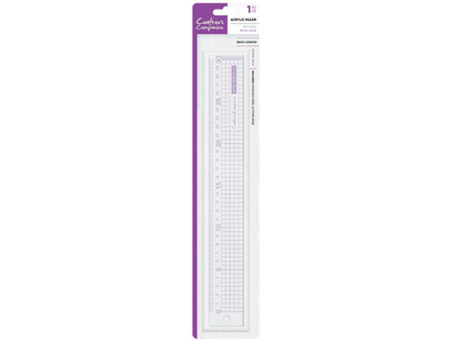 Crafter's Companion - Metal Edge Acrylic Ruler (30cm)