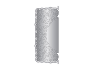 Gemini Frame Edge Embossing Folder & Die - Traditional Lace