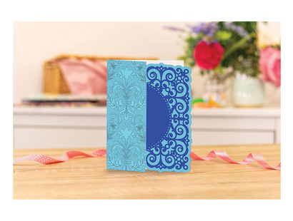 Gemini Frame Edge Embossing Folder & Die - Traditional Lace