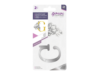 Gemini FOILPRESS Expressions Large Stamp and Die Set - Letter G