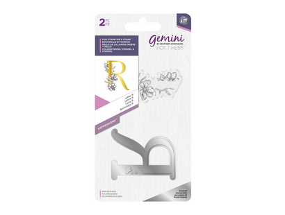 Gemini FOILPRESS Expressions Large Stamp and Die Set - Letter R