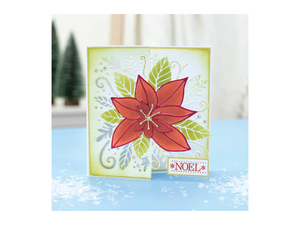 Gemini Half Create a Card Die - Joyous Poinsettia