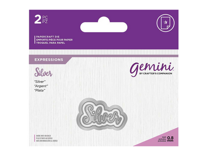 Gemini Expressions Metal Die - Silver