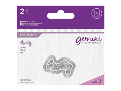 Gemini Expressions Metal Die - Aunty