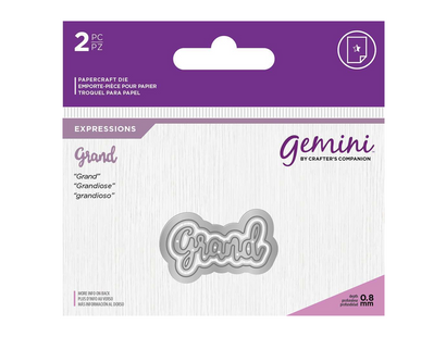 Gemini Expressions Metal Die - Grand