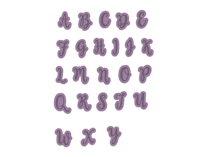 Gemini Expressions Metal Die - Uppercase Alphabet Set