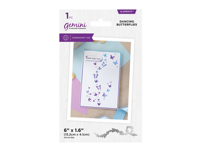 Gemini Confetti Border Elements Die - Dancing Butterflies