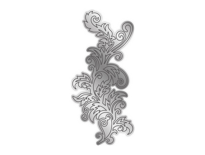 Gemini Grande Swirls Edge Element Die - Fancy Filigree