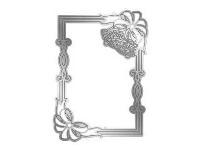 Bells and Bows Frame Metal Die Set