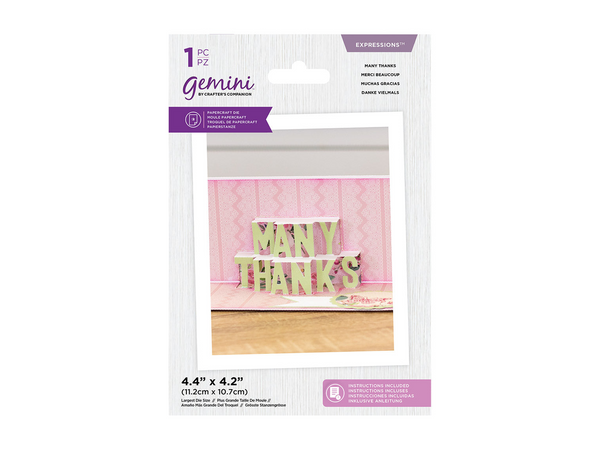 Crafter's Companion 12x12 Ombre Glitter Pad with 3 FREE Gemini Pop Out Dies