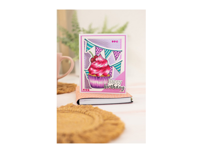 Gemini Colourable Create a Card Stamp & Die - Celebrate Your Day