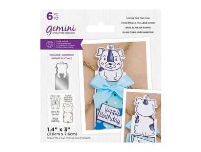 Gemini - Stamp & Die - You're the Top Dog!