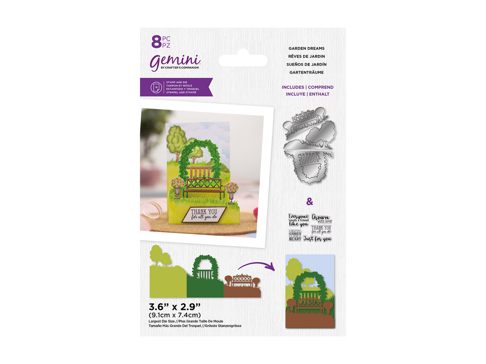 Gemini Zig Zag Scene Builder Stamp and Die - Garden Dreams