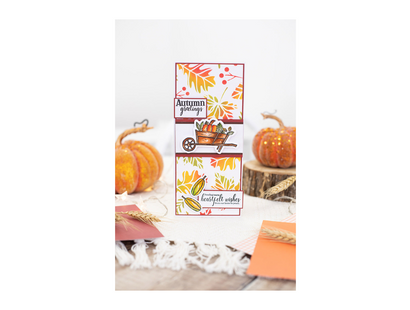 Nature's Garden Autumn Blessings Collection Stamp & Die - Harvest Festival