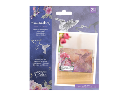 Nature's Garden Hummingbird Stamp and Die – Sweet Hummingbird