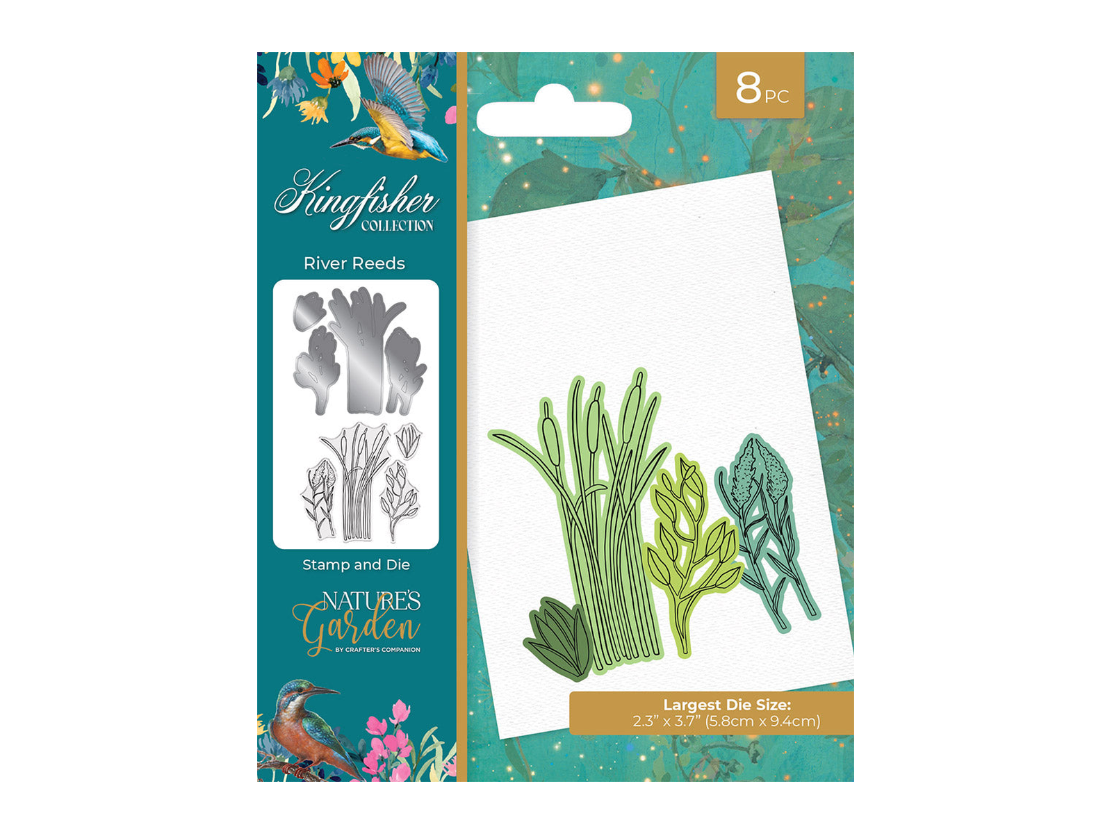 Nature's Garden - Kingfisher Collection - Stamp and Die - River Reeds