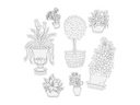 Sara Signature Country Lane Stamp and Die - Perennials in Pots