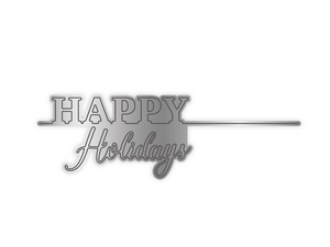 Happy Holidays Metal Die Set - Sara Signature