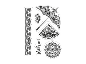 Sara Signature Garden Party Stamp & Die - Dainty Lace